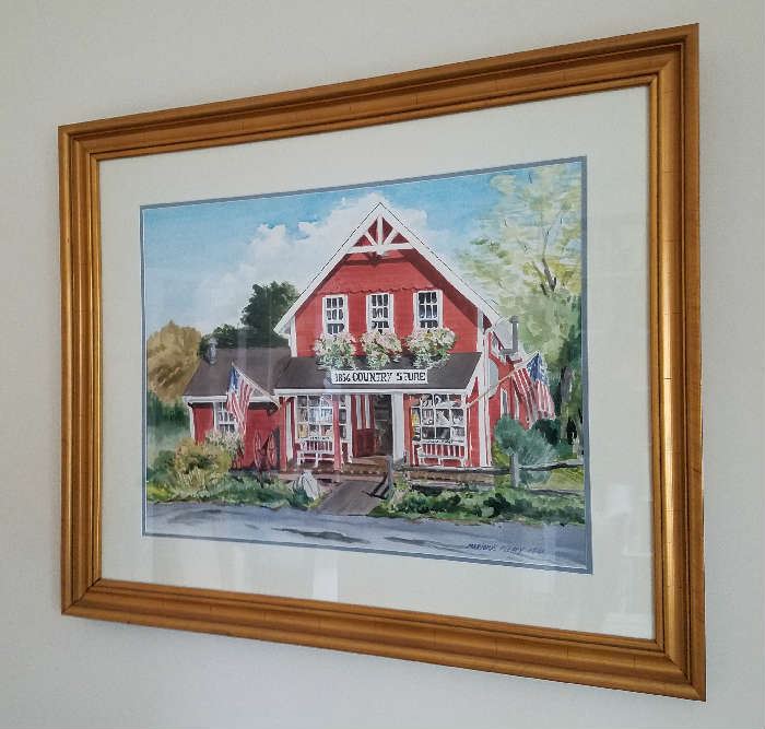 Marjorie Keary. Original Watercolor- “1856 Country Store”. 1988. 