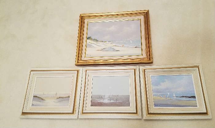 Val McGann. (1928-2016) Four tastefully framed works by this artist.