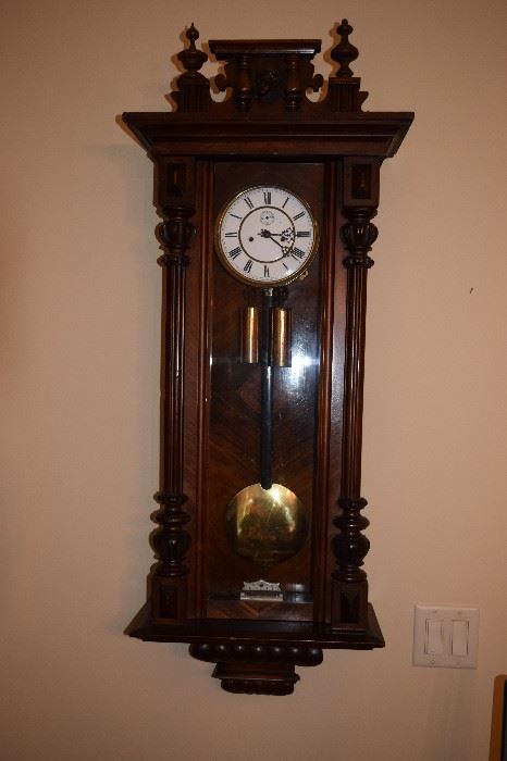 Antique Wall Chime Clock 