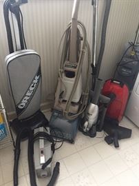 Vacuums (Oreck and more) , and Hoover steam cleaner