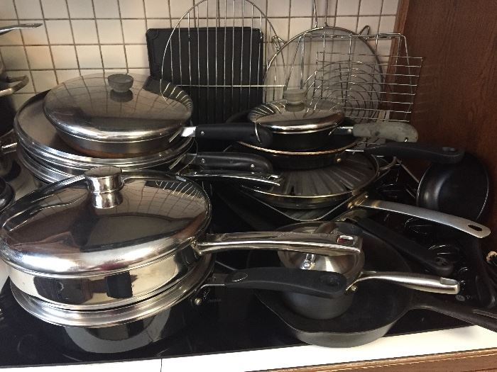 Pots and pans (stainless, green pans and more)!