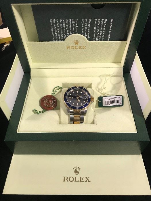 Authentic Mens Rolex with 18KT Gold 