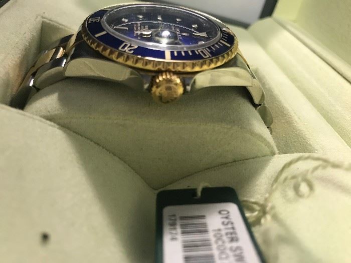 Authentic Mens Rolex with 18KT Gold 