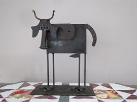 original "found metal sculpture" by Bill Heise. 