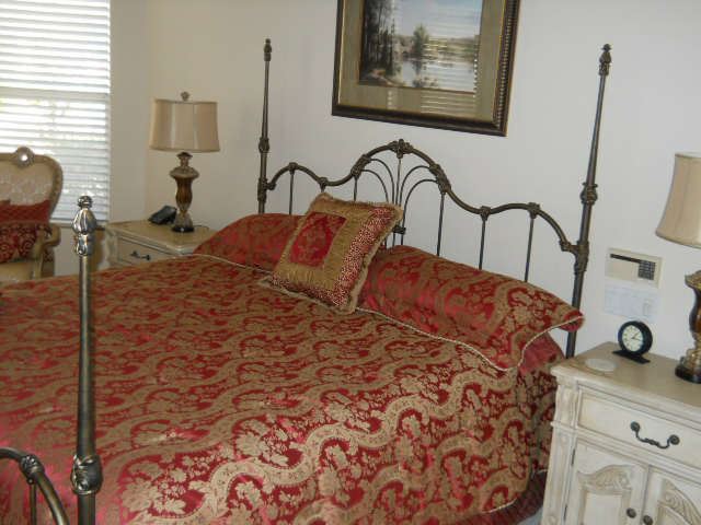 WROUGHT IRON BED  GREAT LIKE NEW MATTRES FOR GUEST ROOM