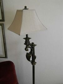wrought iron lamp bronze finish