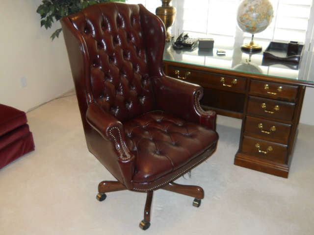 Hooker office furniture  Brown tufted  chair the FINE QUALITY