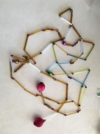 VINTAGE GLASS CHRISTMAS GARLAND