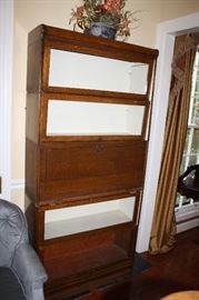 Barrister bookcase with storage