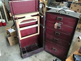 Beautiful antique Osh Kosh travel trunk