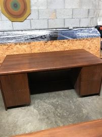 Walnut desk. Very nice