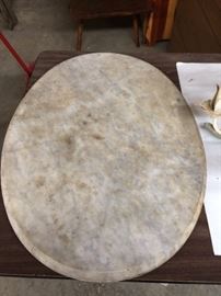 Oval piece of marble