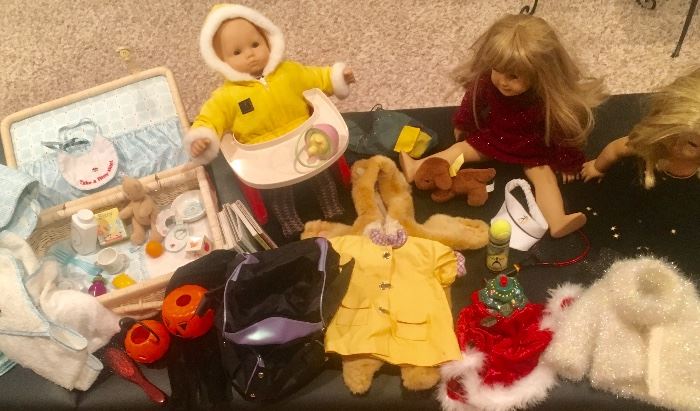 American girl dolls Kit, Kirsten & biddy bany