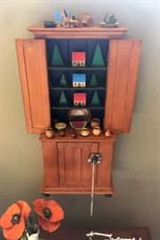 Miniature American Stepback Cupboard