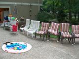 Pool Chairs and Ice Chest