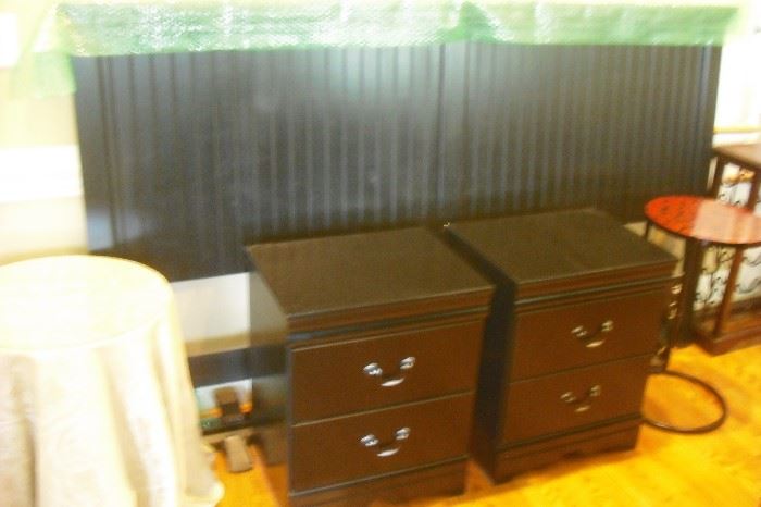 King Size Bed & Night Stands.  Mattress Available also! 