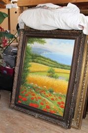 Large Framed Art. Many more not shown.