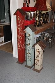 Set of Decorative Bird Houses