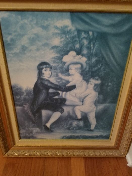 Old World picture from the Gill house antiques in Russellville.
