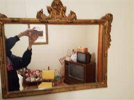 Antique mirror.