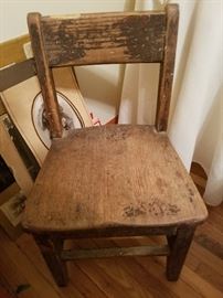 Mom was 83 and this is her first grade chair in school.