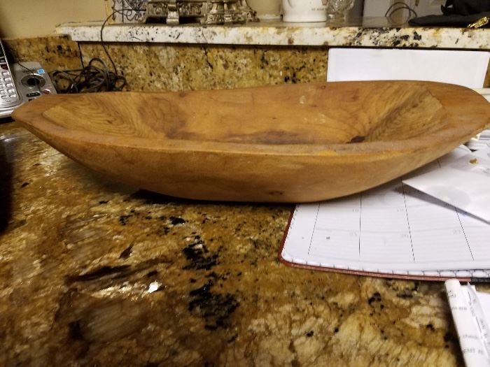 Dad;s Dad carved this dough bowl.