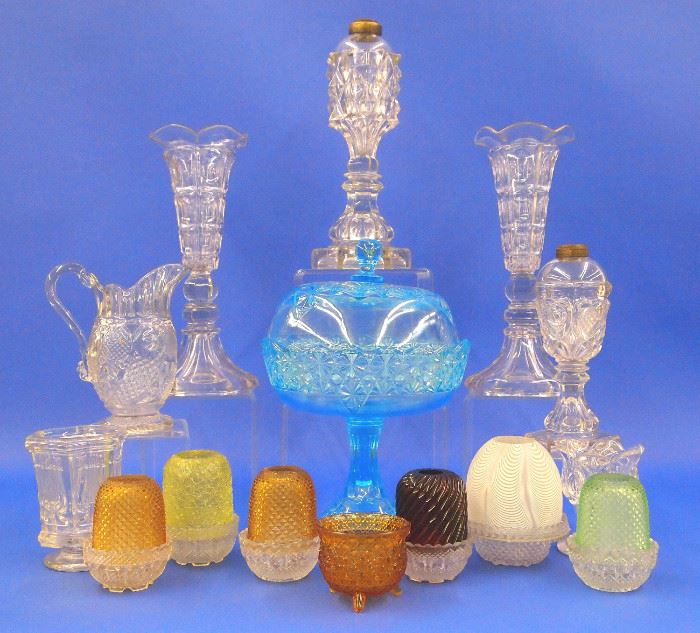 Early American pressed glass, Fairy lamps