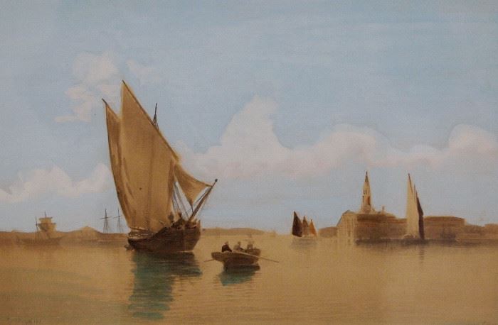 Small watercolor by Naya, 1911