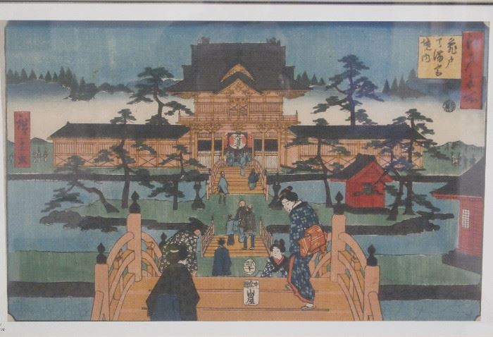 Japanese woodblock by Hiroshige
