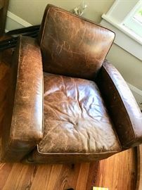 Weathered club chair