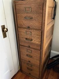 4-drawer American Oak Filing Cabinet