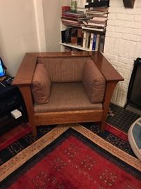 Stickley Prairie Mission Oak Club chair (there is a pair)