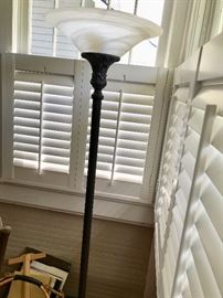 LAMPFloorLampGlass Torchiere