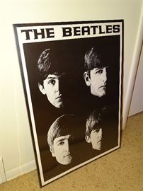 Beatles framed poster