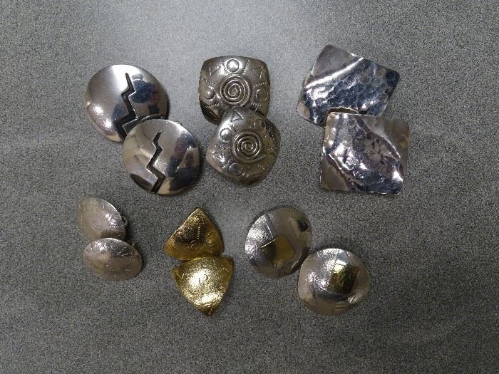 Sterling silver earrings (signed)