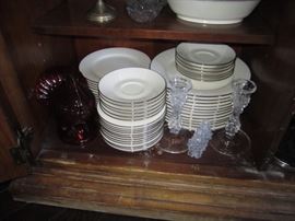 CHINA SET AND SERVING PIECES