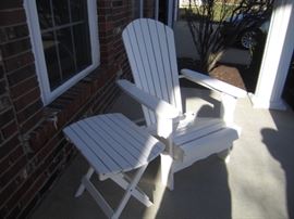 OUTDOOR CHAIR AND TABLE