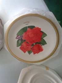 rose collector plates