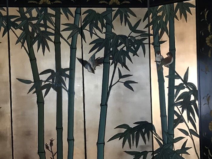  Bamboo detail, Coromandel Screen