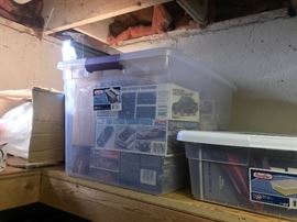 many totes of vintage models