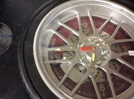 hub cap clock