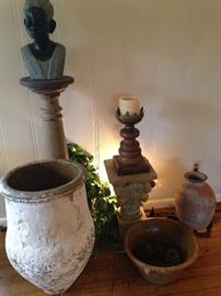 Variety of clay pots