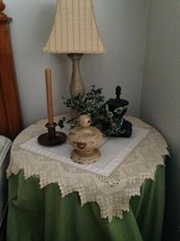 Skirted table - great for the bedside