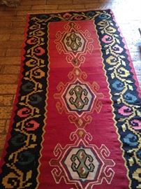 3 feet 2 inches x 6 feet 4 inches runner with brilliant colors