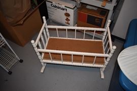 Vintage rocking cradle