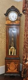 Stunning Italian grandfather clock with inlay details, made by Diamantini & Domeniconi