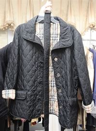 Quilted Burberry Jacket with belt. Fits Medium to Large.