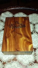 Wooden Bible Box 