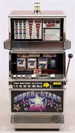 IGT, "SUPER STAR SPIN", SLOT MACHINE, #1204771, 1977, H 44'', W 22'', L 20''
