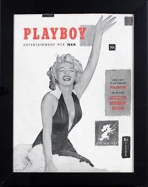 PLAYBOY 1ST ISSUE, MARILYN MONROE FULL MAGAZINE, C. 1953, H 10 1/2'', W 8''